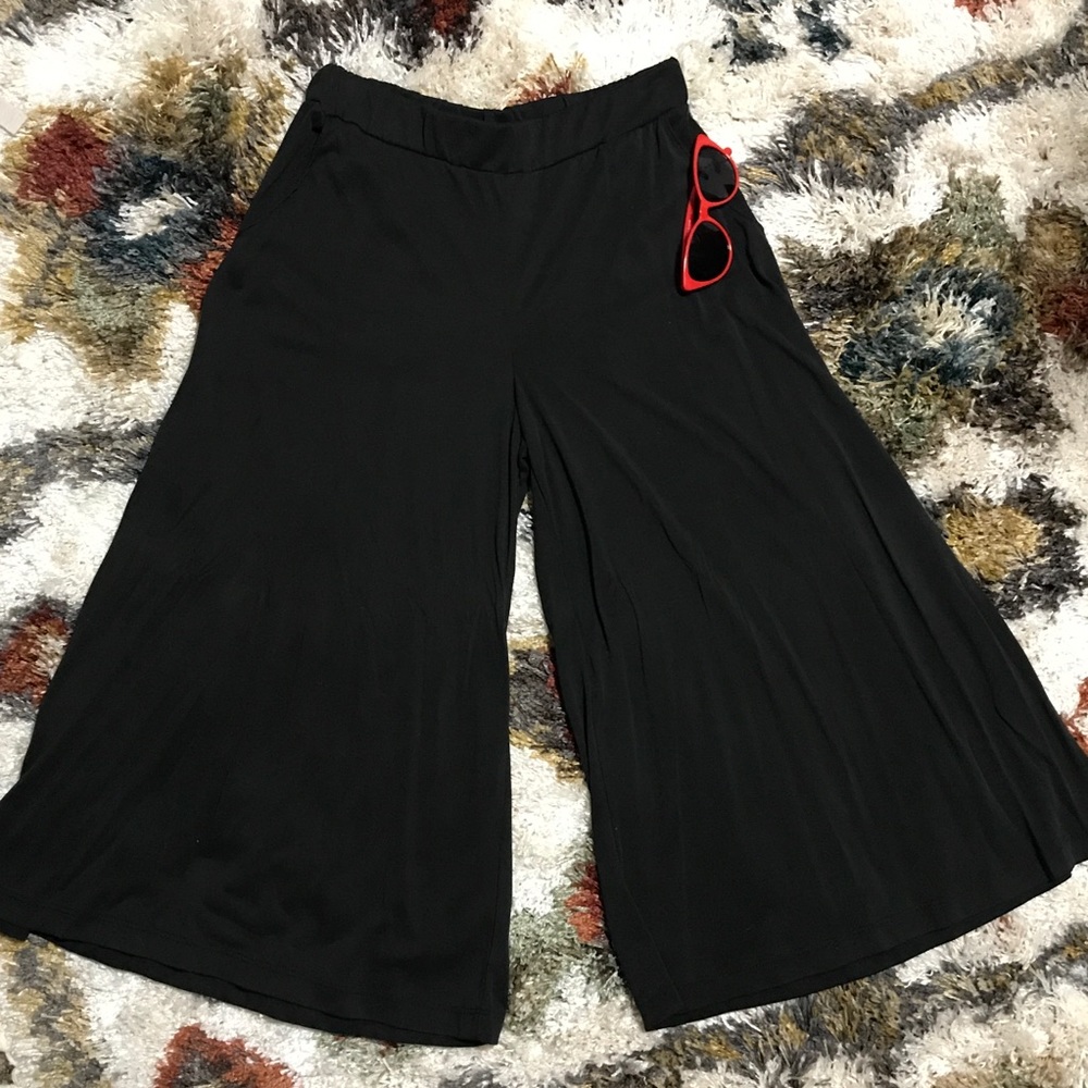 NWOT Wide Leg Cropped Pants / Gauchos
